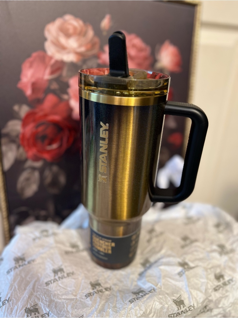 💛🖤🤎Stanley LIMITED EDITION “BLACK HONEY” 40oz Tumbler-NIB🖤🤎💛 - Picture 10 of 14